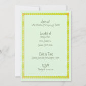 Uitnodiging voor de zomerse partij (Achterkant)