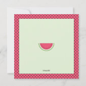 Uitnodiging voor de zomertijd van Watermelon (Achterkant)