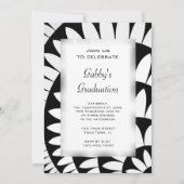 Uitnodiging voor de zwarte en witte ventilatorpart (Voorkant)