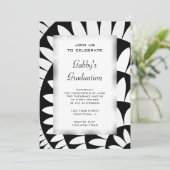 Uitnodiging voor de zwarte en witte ventilatorpart (Staand voorkant)