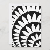 Uitnodiging voor de zwarte en witte ventilatorpart (Achterkant)