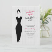 Uitnodiging voor de Zwarte Jurk avond (Staand voorkant)