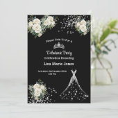 uitnodiging voor debutante party (Staand voorkant)