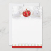 Uitnodiging voor december- of kerstfeestdagen (Achterkant)