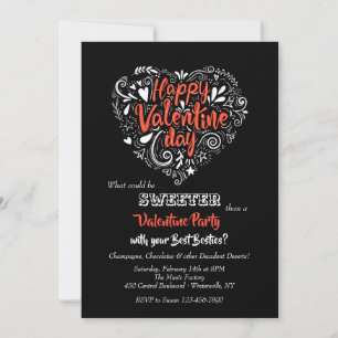Uitnodiging voor decoratieve Valentijn