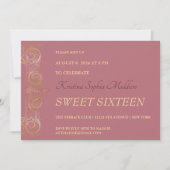 Uitnodiging voor Delicate Gold Border Party (Voorkant)