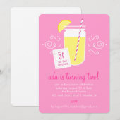 Uitnodiging voor demonstratie in limonade stand Bi (Voorkant / Achterkant)