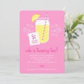 Uitnodiging voor demonstratie in limonade stand Bi (Staand voorkant)