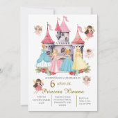 Uitnodiging voor derde verjaardag van prinses in h (Voorkant)