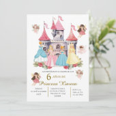 Uitnodiging voor derde verjaardag van prinses in h (Staand voorkant)