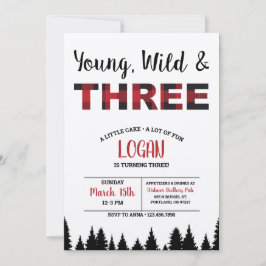 Uitnodiging voor derde verjaardag Young Wild & Thr