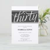 uitnodiging voor dertig jaar (Staand voorkant)