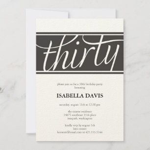 uitnodiging voor dertig jaar