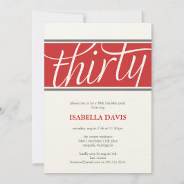 uitnodiging voor dertig jaar