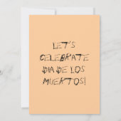 UITNODIGING VOOR DIA DE LOS MUERTOS (Achterkant)