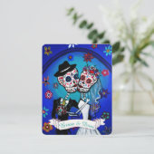 Uitnodiging voor Dia de Los Muertos (Staand voorkant)