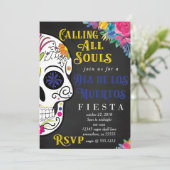 UITNODIGING VOOR DIA DE LOS MUERTOS (Staand voorkant)