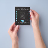 Uitnodiging voor diamanten bruiloft flyer (Hand)