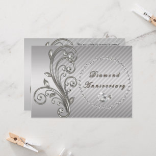Uitnodiging voor diamanten huwelijksjubileum