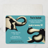 uitnodiging voor  dierentuin (Voorkant / Achterkant)