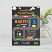 Uitnodiging voor digitaal printbaar vervoer (Staand voorkant)