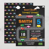 Uitnodiging voor digitaal printbaar vervoer (Voorkant / Achterkant)