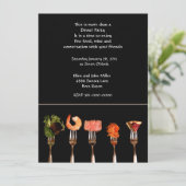 Uitnodiging voor diner bij Modern Food on Forks (Staand voorkant)