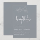 Uitnodiging voor diner herfstkleurenrepetitie de a (Voorkant / Achterkant)