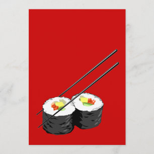 Uitnodiging voor diner Sushi