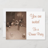 Uitnodiging voor dinerfeest (Voorkant)