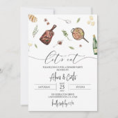 Uitnodiging voor dinerfeest - moderne dineruitnodi (Voorkant)