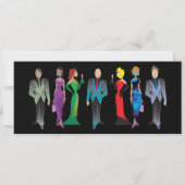 Uitnodiging voor dinergasten op maat (Voorkant)