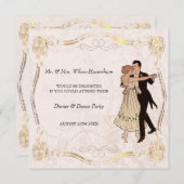 Uitnodiging voor Dinner & Dance Party (Voorkant / Achterkant)