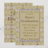 Uitnodiging voor diploma-uitreiking in Auvers (Voorkant / Achterkant)