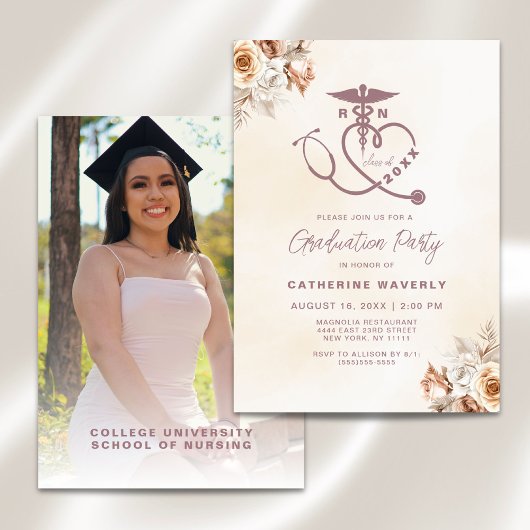 Uitnodiging voor diploma-uitreiking van verpleegku