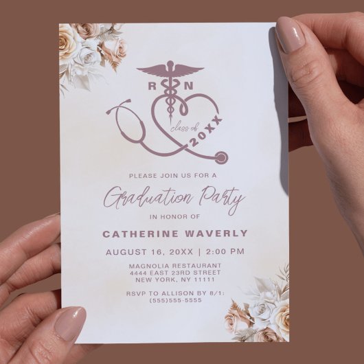 Uitnodiging voor diploma-uitreiking van verpleegku