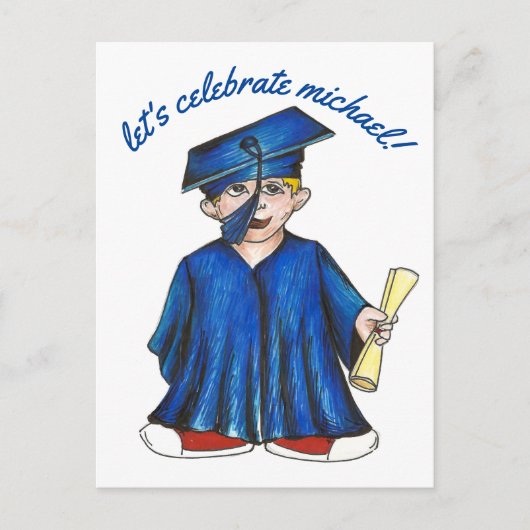 Uitnodiging voor diploma-uitreikingsfeest (Voorkant)