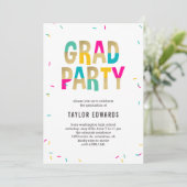 Uitnodiging voor diploma-uitreikingsfeest (Staand voorkant)