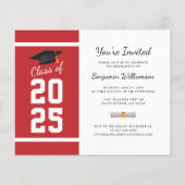 Uitnodiging voor diploma-uitreikingsfeest afgestud (Voorkant)