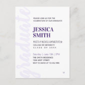 Uitnodiging voor diploma-uitreikingsfeest modern e (Voorkant)