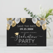 Uitnodiging voor diploma-uitreikingsfeest Save the (Staand voorkant)