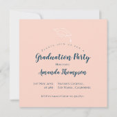 Uitnodiging voor diploma-uitreikingsfeest viering (Achterkant)
