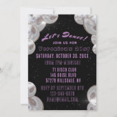 Uitnodiging voor Disco 21st verjaardag (Voorkant)