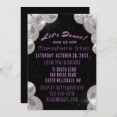 Uitnodiging voor Disco 21st verjaardag (Voorkant / Achterkant)