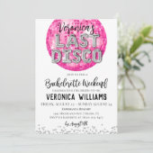 Uitnodiging voor Disco Bachelorette Weekend (Staand voorkant)