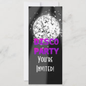 Uitnodiging voor Disco Party Club (Voorkant)