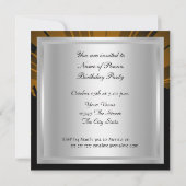 Uitnodiging voor Disco Retro Dance Verjaardagsfees (Achterkant)