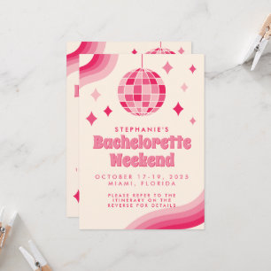 Uitnodiging voor Disco-thema weekend voor vrijgeze