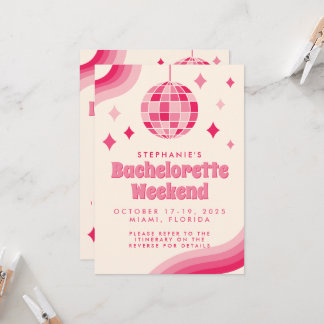 Uitnodiging voor Disco-thema weekend voor vrijgeze