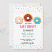 Uitnodiging voor donuts-baby shower (Voorkant)
